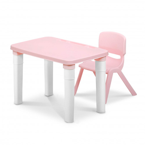 Study Table & Chair Set (Light Pink)