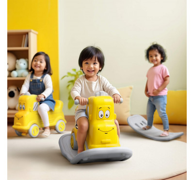  3 in 1 Rider cum Rocker, Balance Board (Yellow)