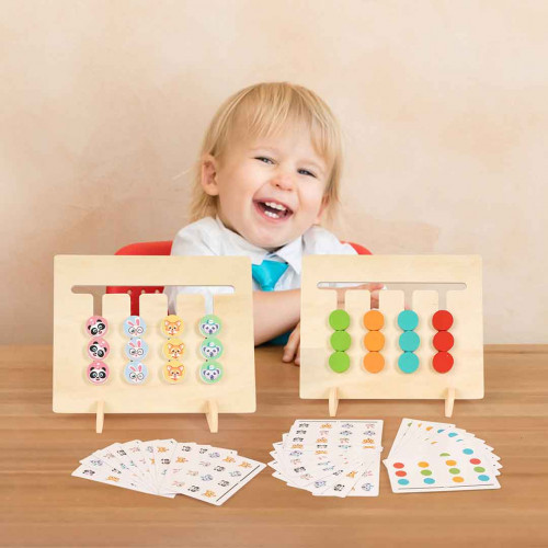 Four Color Game Wooden Montessori Toy - Color Matching Toys Online