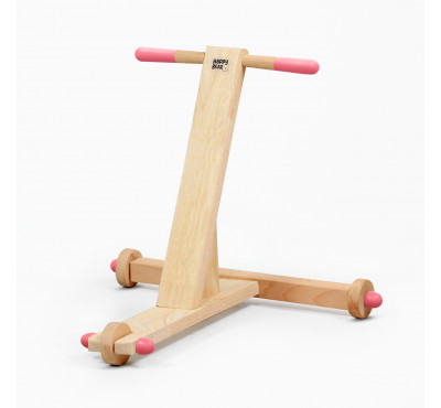 Wooden Push Wagon/ Walker - Pink